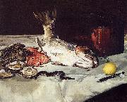 Edouard Manet Still Life with Fish oil painting artist